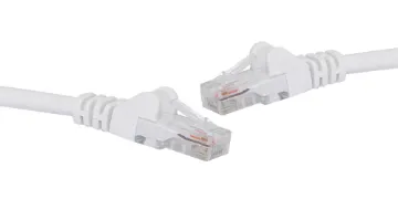 White 0.3m Cat6 UTP Ethernet Patch Cable 8 Pin RJ45 Male to 8 Pin RJ45 Male White 0.3m - Category 6