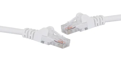 8 Pin RJ45 Male to 8 Pin RJ45 Male White 1m - Category 6