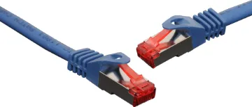 Blue 3m Cat6a SSTP Ethernet Patch Cable 8 Pin RJ45 Male to 8 Pin RJ45 Male Blue 3m