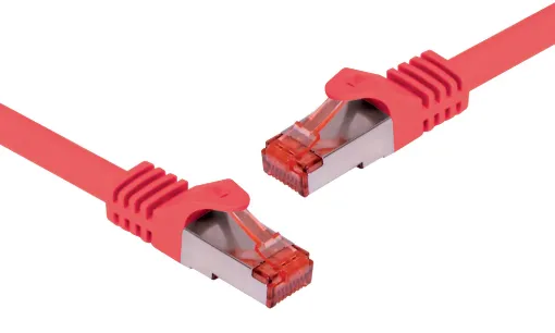 8 Pin RJ45 Male to 8 Pin RJ45 Male Red 3m