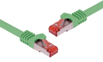 Green 0.3m Cat6a SSTP Ethernet Patch Cable 8 Pin RJ45 Male to 8 Pin RJ45 Male Green 0.3m