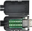 With this DE15/VGA D-Sub breakout users can make their own custom DE15 wiring interfaces with ease. The casing houses a PCB with screw terminal blocks suitable for use with stranded or solid core copper wire. Once wired up, you can clip the casing closed securely - it can be reopened if require using a small screw driver.