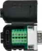 With this serial terminal block breakout users can make their own custom DE-9 serial interfaces with ease. The casing houses a PCB with screw terminal blocks suitable for use with stranded or solid core copper wire. Once wired up, you can clip the casing closed securely - it can be reopened if require using a small screw driver. 