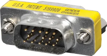 DE15 High Density Male to Male Gender Changer DE15 H/D Male to H/D DE15 Male