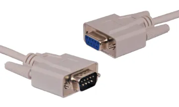1.8m DE9 Male to DE9 Female Serial / Modem Lead DB9 Male to DB9 Female