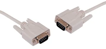 1.8m DE9 Male to DE9 Male Serial / Modem Lead DE9 Male to DE9 Male