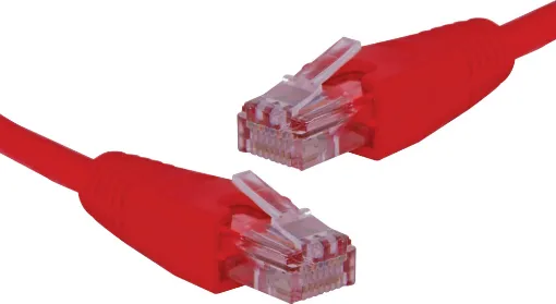 8 Pin RJ45 Male to 8 Pin RJ45 Male Red 1m