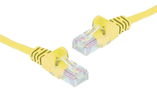 8 Pin RJ45 Male to 8 Pin RJ45 Male Yellow 3m - Category 6