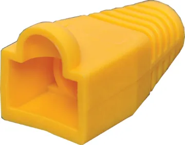Yellow Modular Patch Lead Caps RJ45 Pk-100 Yellow modular patch lead caps RJ45. Pack of 100.