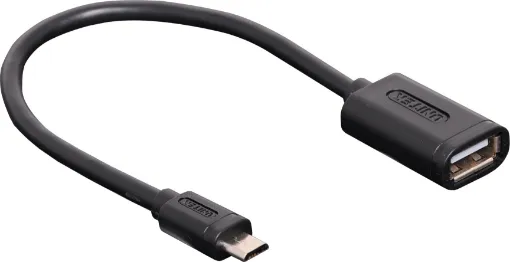 Turns your mobile phone into a USB host allowing you to directly plug in a USB flash drive, keyboard or mouse. 15cm.
