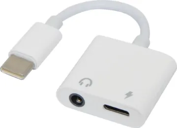 USB Type C Headphone Audio Adaptor / Charging Cable This usb-c charging cable and headphone adaptor allows you to not only listen to music but also charge your phone.