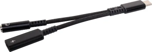 This USB-C charging cable and headphone adaptor allows you to not only listen to music but also charge your phone. The adaptor provides 60W PD charging passthrough.