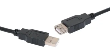 2m A Female to A Male USB 2.0 Black Cable Type A Female to Type A Male
Length: 2m