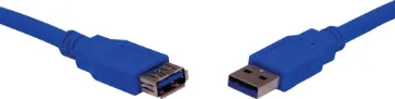 2m A Male to A Female USB 3.0 Cable USB peripheral cable. Conforms to USB3.0 specification.