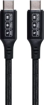 240W USB 4 Type C Male Thunderbolt 4 Cable 1.8m Thunderbolt 4 cable is ideal for connecting Thunderbolt 3/4 devices to USB C display for monitor link, syncing, data transfering and fast charging