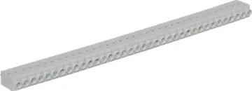 36 Way 5mm PCB Mount Snap-Off Terminal Block 5mm Pitch. With wire protect terminals.  Rated at 16A at 250V AC.  Cable hole entry size is up to 2.5mm2 or 14AWG. Supplied in a single 36 way strip, these quality terminal blocks may be cut down into smaller pieces of any combination.