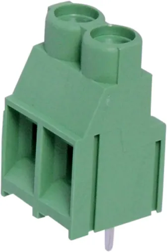 6.35mm Pitch 
Dove-tail grooves enable these terminal blocks to be ganged together in any combination. With wire protect terminals. Rated at 30A at 300V AC.

Cable size: 0.5-3.6mm2