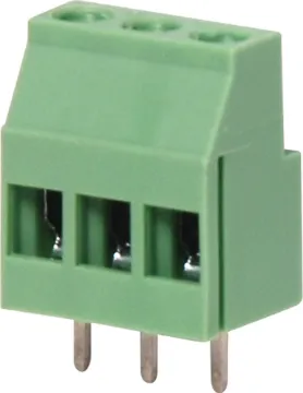 3 Way 5.08mm PCB Mount Terminal Block Rated at 25A 300V ac.  Cable size: 2.5mm. Dinkle EHK2V