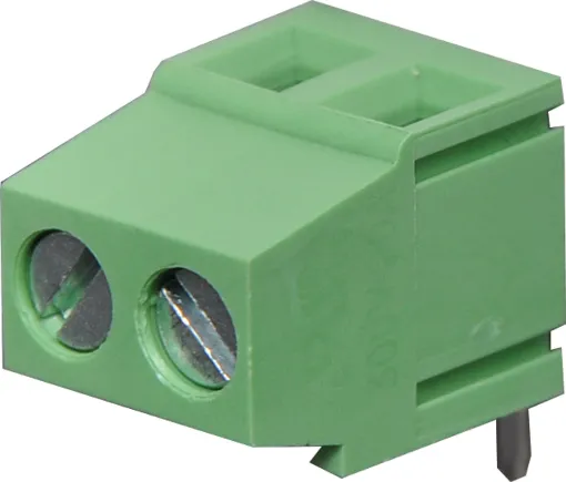 5mm Pitch
Dove-tail grooves enable these terminal blocks to be ganged together in any combination. With wire protect terminals. Rated at 20A at 300V AC.