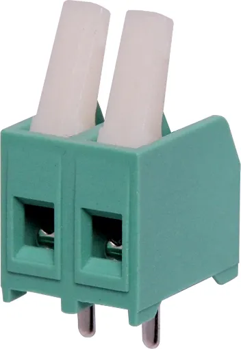 5mm Pitch. With wire protect terminals.  Rated at 10A at 300V AC.  Cable hole entry size is 0.5 to 1.0mm2 or 22 to 18AWG.
Can be mounted side-by-side to give many combinations.  Unique new cam-lever design eliminates the need for screwdrivers.  Cable conn