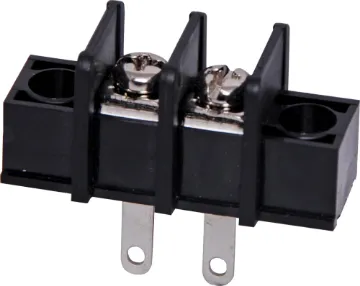 2 Way Barrier Terminal Block Pin Spacing: 9.5mm
Current Rating: 15A at 250V
Solder Lugs: Tin Plated Brass
Screw: Nickel Plated Steel
Housing: Thermoplastic UL94V-O, Black