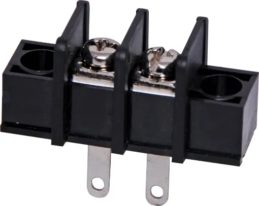 Pin Spacing: 9.5mm
Current Rating: 15A at 250V
Solder Lugs: Tin Plated Brass
Screw: Nickel Plated Steel
Housing: Thermoplastic UL94V-O, Black
