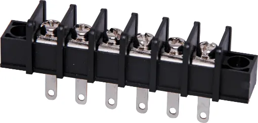 Pin Spacing: 9.5mm
Current Rating: 15A at 250V
Solder Lugs: Tin Plated Brass
Screw: Nickel Plated Steel
Housing: Thermoplastic UL94V-O, Black