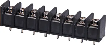 8 Way PCB Mount Terminal Pin Spacing: 8.25mm
Current Rating: 15A at 300V
Solder Pins: Tin Plated Brass
Screw: Nickel Plated Steel
Housing: Polyamide UL94V-O, Black