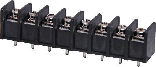 Pin Spacing: 8.25mm
Current Rating: 15A at 300V
Solder Pins: Tin Plated Brass
Screw: Nickel Plated Steel
Housing: Polyamide UL94V-O, Black