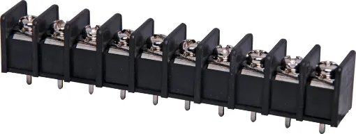 Pin Spacing: 8.25mm
Current Rating: 15A at 300V
Solder Pins: Tin Plated Brass
Screw: Nickel Plated Steel
Housing: Polyamide UL94V-O, Black