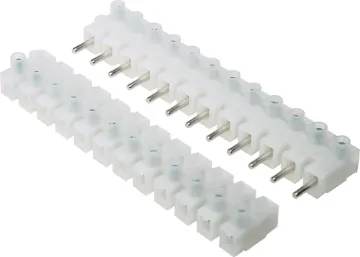 12 Way Pluggable Pair 450V 6A Terminal Block 12 way 450V @ 6A rated terminal block pair.