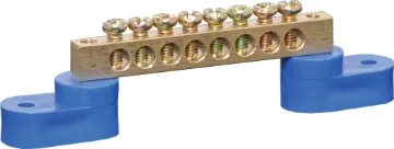 8 Way Machined Brass Busbar This standard 8 way machined brass busbar can be used as a common point for wiring and can be useful for low voltage tie points within vehicles such as boats or caravans.  120A.