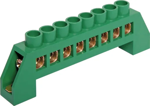 Removeable earth. 4mm mounting holes, 82.6mm
apart. Overall height 32mm.