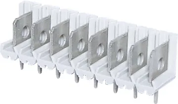 36 Way 5mm PCB Mnt Pluggable Terminal Socket Plug height: 15.5mm, Pin size: 1mm, 18A rated. 36 way strip, can cut to any length.
Male