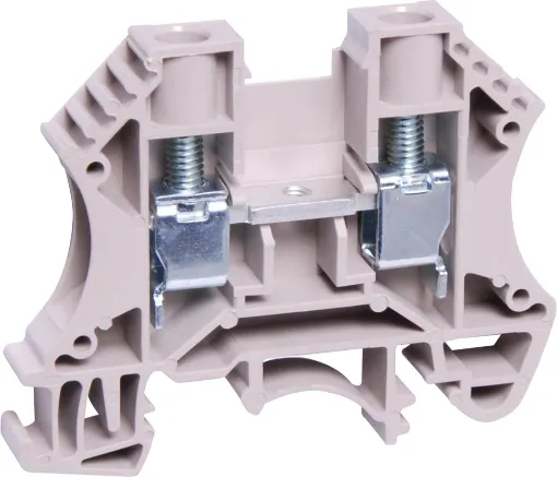 Designed to be ganged together to form as many poles as required to suit your application. Suitable for 35mm top hat and asymmetrical “G” Type DIN rail mounts.
600V rated. Grey.