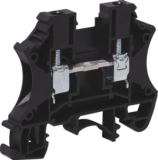 Designed to be ganged together to form as many poles as required to suit your application. Suitable for 35mm top hat and asymmetrical “G” Type DIN rail mounts.
600V rated. Black.