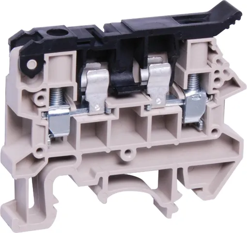 Designed to be ganged together to form as many poles as required to suit your application. Suitable for 35mm top hat and asymmetrical "G" Type DIN rail mounts. 600V rated. Accepts M205 fuses 
