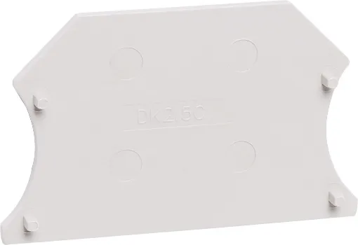 Protectinf DIN rail terminal end cap to suit the P 2400 to P 2415 Dinkle DIN rail terminal range. 