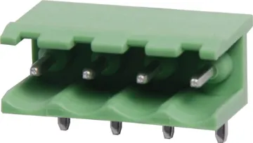 4 Way 5.08mm Horiz. PCB Mount Pluggable Skt 4 Way.
Horizontal Mount.
90 Degree Pins
Rated 10A at 300V