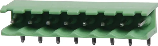 8 Way.
Horizontal Mount.
90 Degree Pins
Rated 10A at 300V