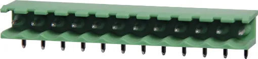 12 Way.
Horizontal Mount.
90 Degree Pins
Rated 10A at 300V