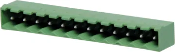 12 Way 5.08mm Vert. PCB Mount Boxed Pluggable Skt 12 Way.
Vertical Mount Boxed
Rated 10A at 300V