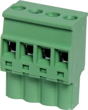 4 Way 5.08mm Vert. Pluggable Terminal Plug Screw Terminal Plugs
Rated 10A at 300V.
Cable hole entry size up to 4mm2 or 12AWG.