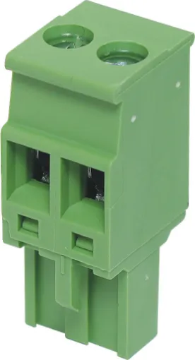 Rising clamp type terminals. Rated 15A at 300V. 