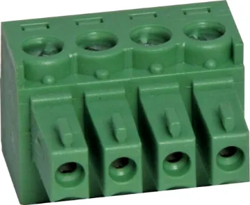 4 Way 3.81mm Pluggable Terminal Plug Screw Terminal Plugs
Rated 8A at 150V.
Cable hole entry size up to 1.5mm2 or 28-16AWG.