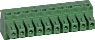 10 Way 3.81mm Pluggable Terminal Plug Screw Terminal Plugs
Rated 8A at 150V.
Cable hole entry size up to 1.5mm2 or 28-16AWG.