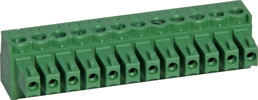 12 Way.
Screw Terminal Plugs
Rated 8A at 150V.
Cable hole entry size up to 1.5mm2 or 28-16AWG.