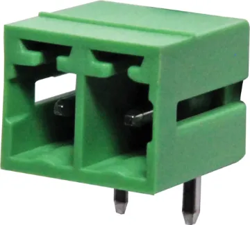 2 Way 3.81mm Horiz. PCB Mnt Boxed Pluggable Skt Horizontal Boxed Mount
Rated 8A at 150V.
PCB pin diameter
1.4 to 1.6mm