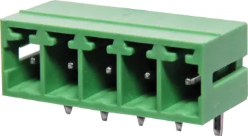 5 Way 3.81mm Horiz. PCB Mnt Boxed Pluggable Skt 5 Way.
Horizontal Mount Boxed
Rated 8A at 150V.