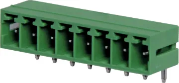 8 Way 3.81mm Horiz. PCB Mnt Boxed Pluggable Skt 8 Way.
Horizontal Mount Boxed
Rated 8A at 150V.